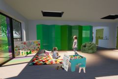 Rear activity "Garden" room-with partition