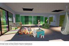 Garden room without partition