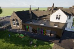 Rear extension (garden room)