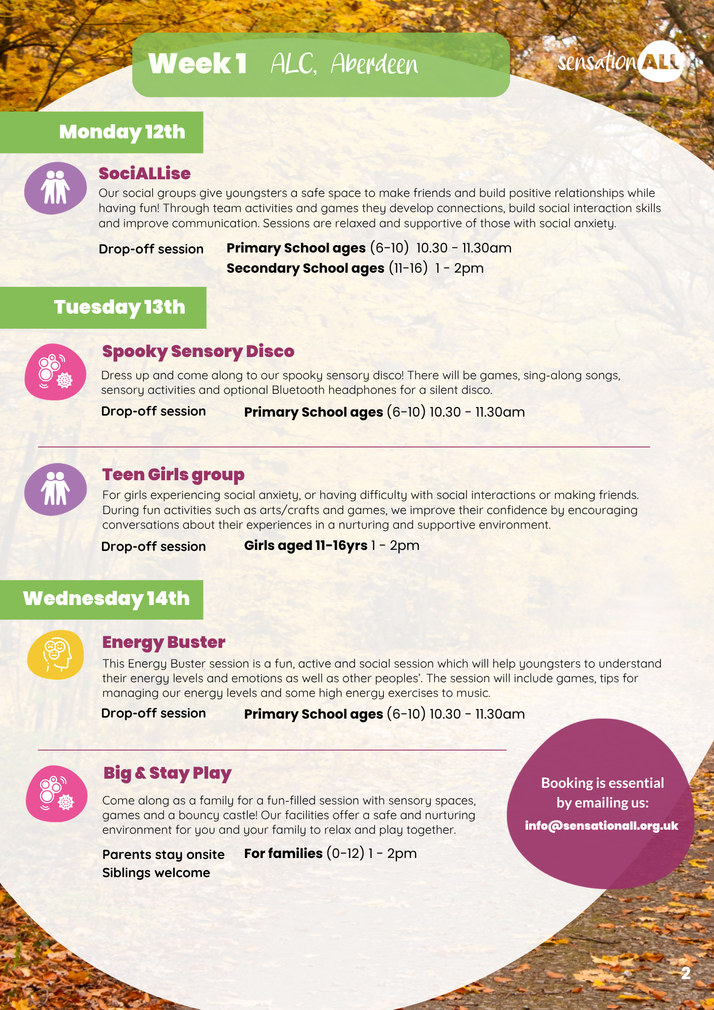 October Holidays - Week 1